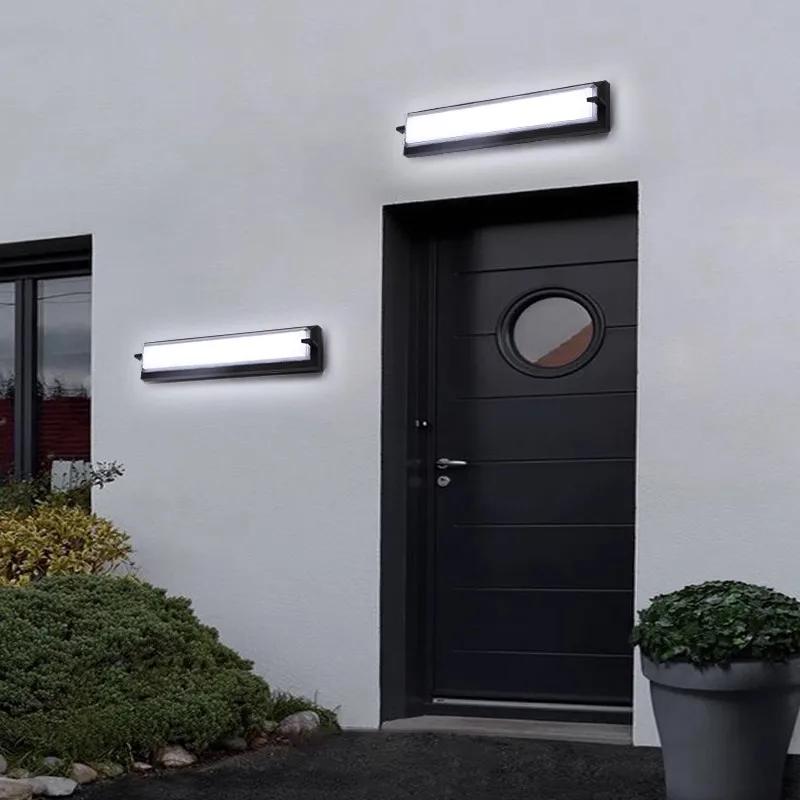 Modern LED Wall Lamp Waterproof Outdoor Corridor Courtyard Balcony Entrance Sunshine Room Interior Super Bright Wall Decor Light