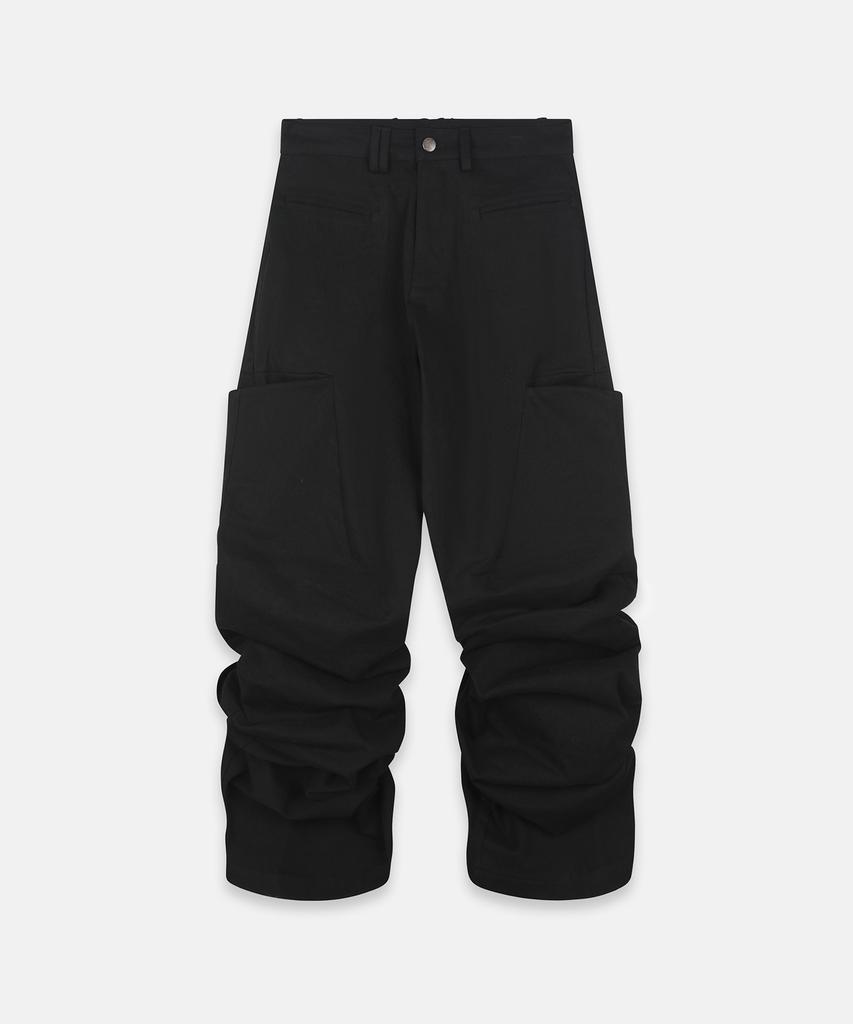 Nash Pintuck Wide Pants (Unisex) Black