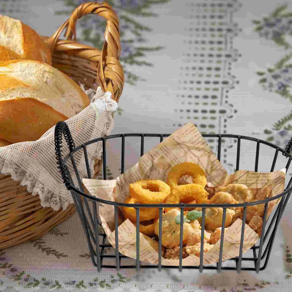 Obsthalter für Küchenarbeitsplatte Lebensmittelaufbewahrungskorb Eisen Snack Brot Zweiohrige Schalen Keramik Butter Butterhalter