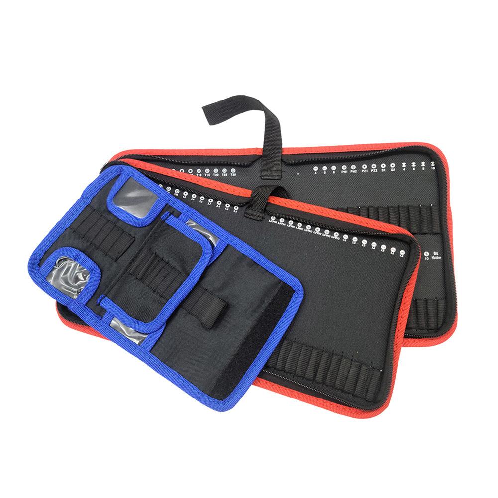 1 Stück Bohrer-Organizer-Tasche 24/30/55 Bohrer-Steckplätze zur Aufbewahrung Oxford-Gewebe Werkzeugtasche Etui Halter Beutel mit Reißverschluss Werkzeugaufbewahrung