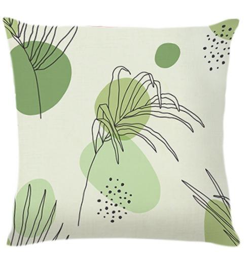 Morandi Floral Print Home Decor Pillowcase Bedroom Living Room Sofa Decoration Polyester Cushion Cover With Zipper