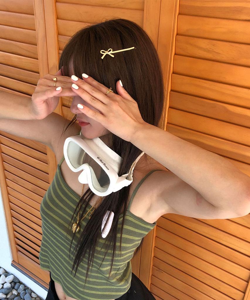 It Doesn'T Matter Simi Ribbon Hair Pin (Gold)