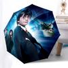 1pc Harry Potter, Hogwarts Themed High-quality Umbrella,Automatic Opening and Closing Umbrella,Multi-functional Umbrella G0811277