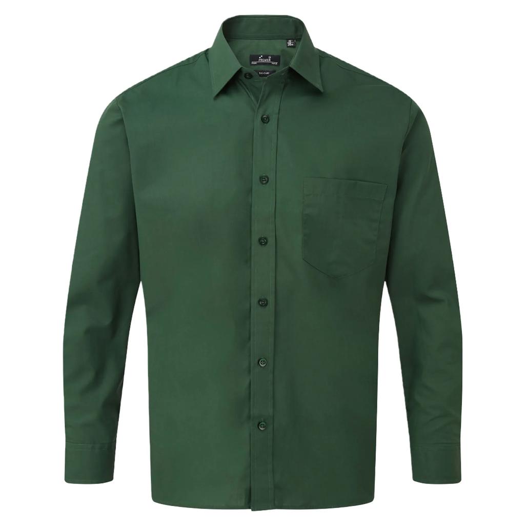 Premier Mens Poplin Long-Sleeved Shirt