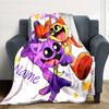 Customiz Name Personality Smiling Critters Blanket Soft &Warm Sofa Office Bed Travel Lunch Break Blanket, Gift Suitable All Seasons