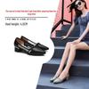 2025 New Style Women's Soft Leather Mid Heel Shoes, Chunky Heel, Pointed Toe, Shallow Mouth, Versatile Design for Spring/Autumn.