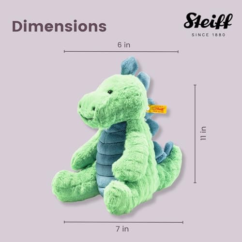 Steiff Spot the Stegosaurus Plush Toy, 28cm, Steiff Spot the Stegosaurus Dinosaur