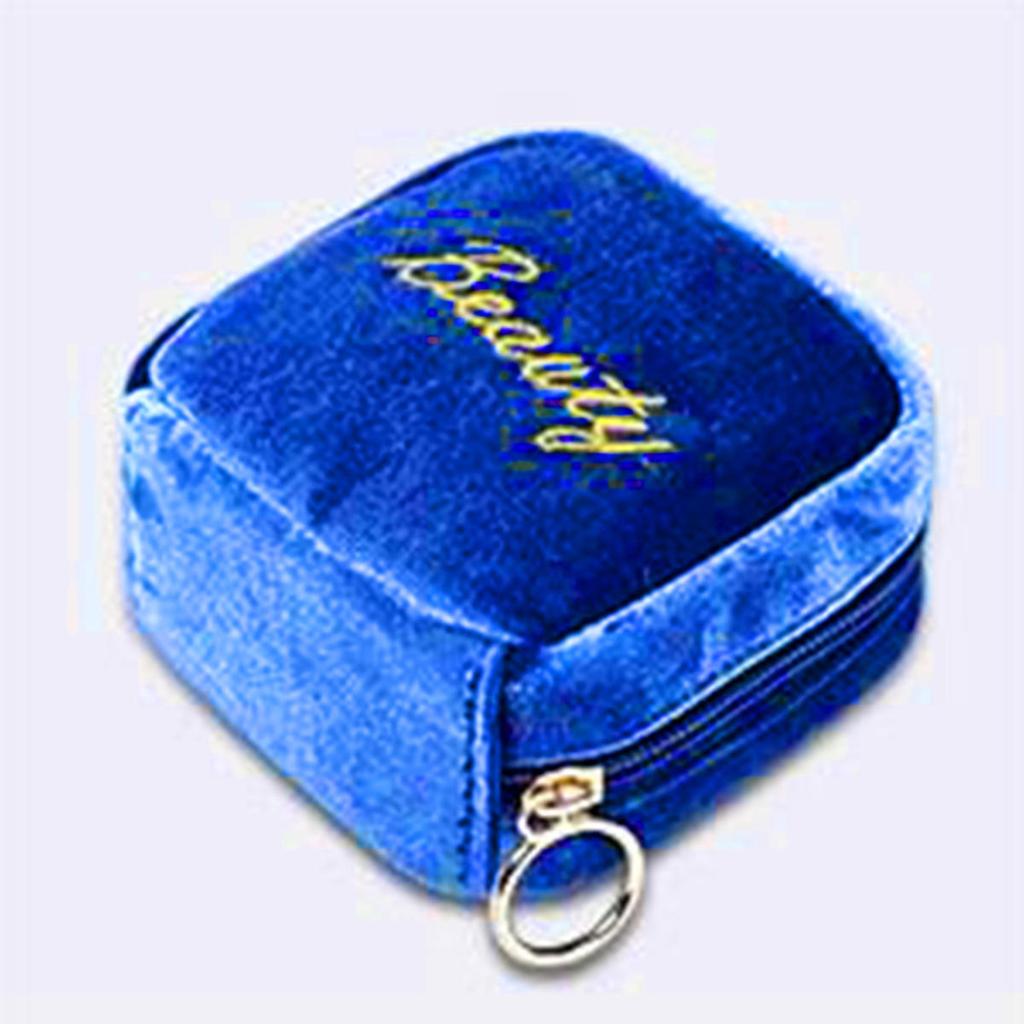 Embroidered Letter Cosmetic Bag Women Small Lipstick Earphone Sanitary Napkin Storage Organizer Case Toiletry Makeup Bags