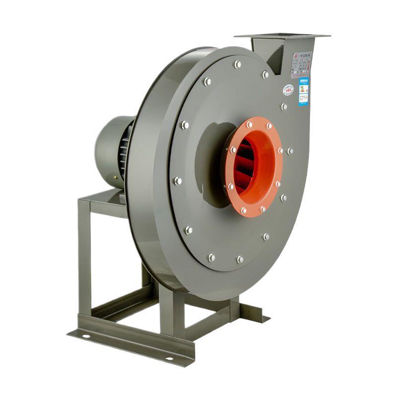 High-Pressure 9-19 Centrifugal Fan Blower 380V for Exhaust, Material Conveying, Pellet Blowing, and Industrial Draft.