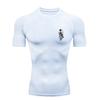 Samurai Woman Pattern Men's Sports T-shirt for Fitness Training Fitness Compression Workout T-Shirt Rashguard Tops T-Shirt