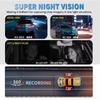 1080P WiFi DashCam Car DVR with 3/4 Lens 360°Auto Black Box Night Vision 24H Parking Monitor Video Recorder for Vehicle Security