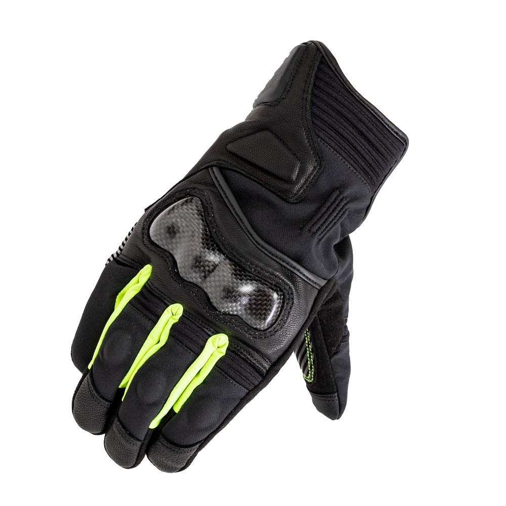Yamashiro IDEAL Motorcycle Winter Gloves STRATA Size ID-102 Neon, M, ID102NE/M