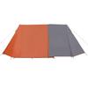 Vidaxl Tourist Tent, 3-Person, Grey-Orange, Waterproof