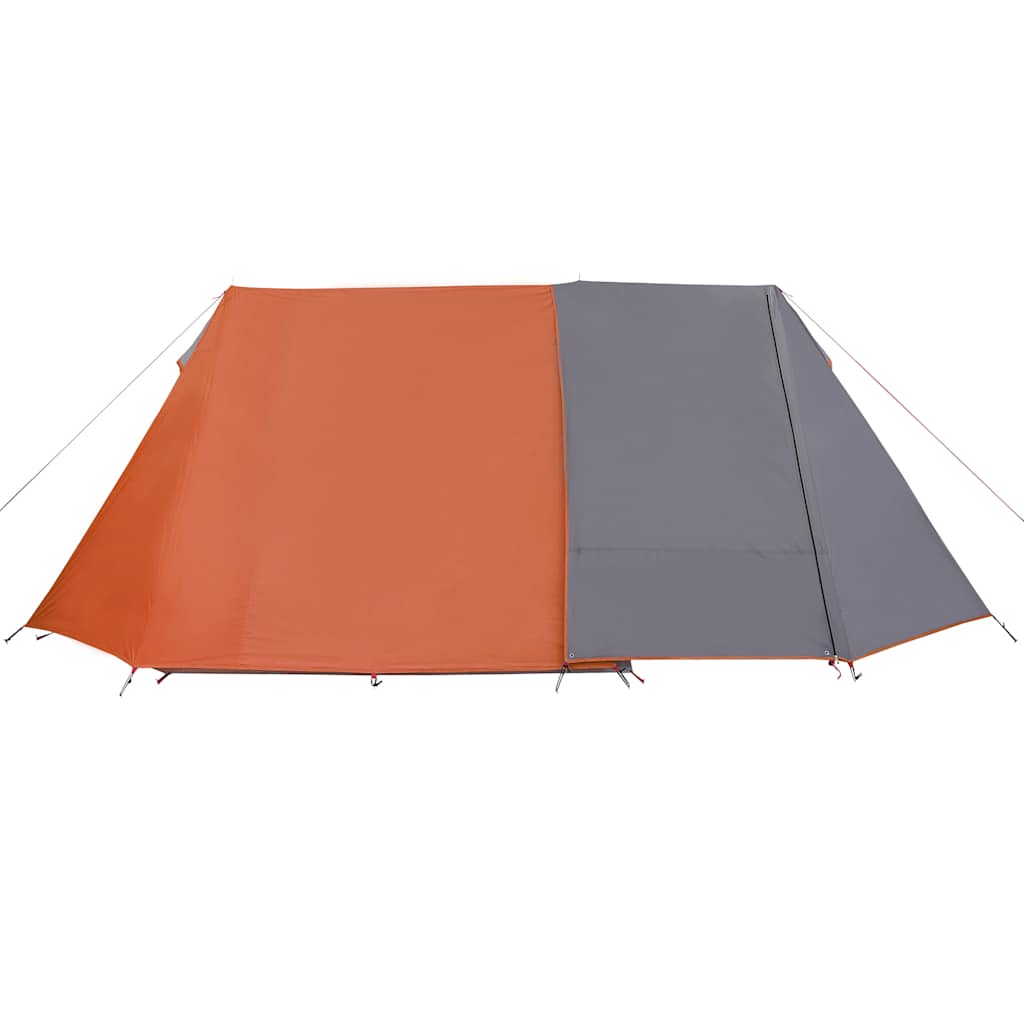Vidaxl Tourist Tent, 3-Person, Grey-Orange, Waterproof