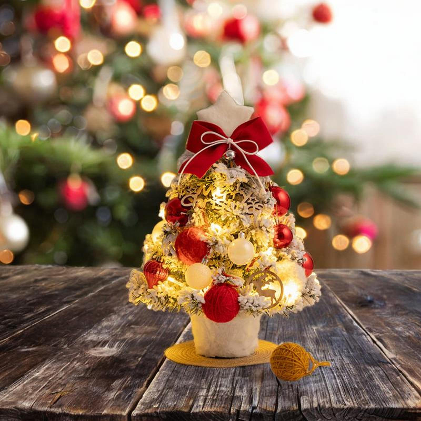 

Мини-елка со световым украшением стола для свадебного шкафа книжной полки 35cm 13.78inch