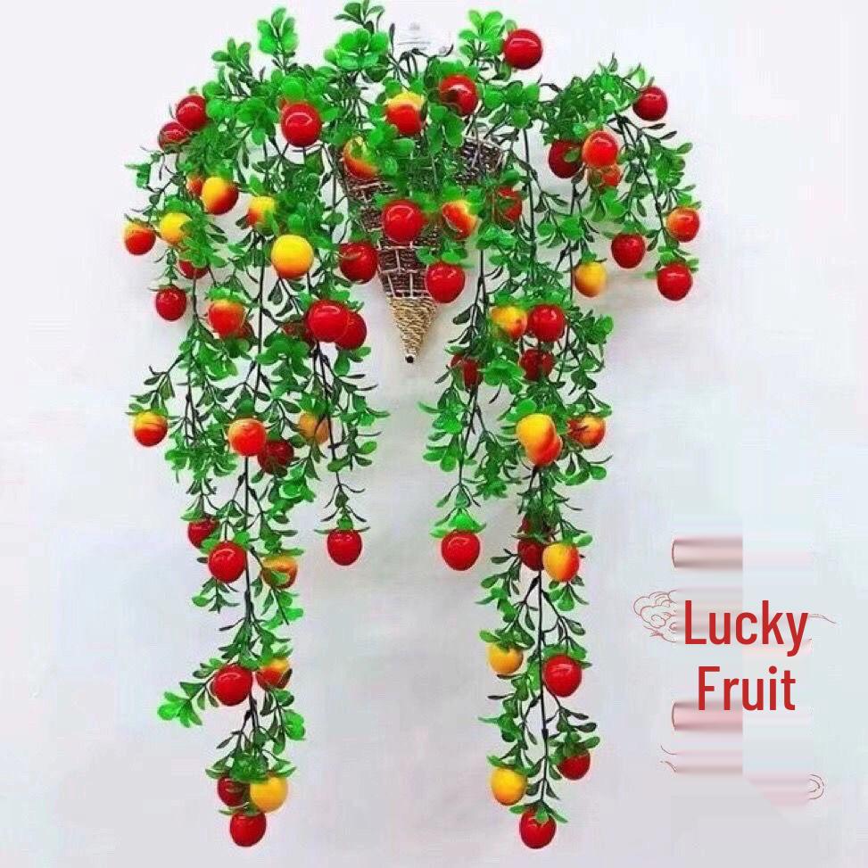 Luxury Floral Wall Decor: New Year Fortune Vine with Greenery and Artificial Flowers