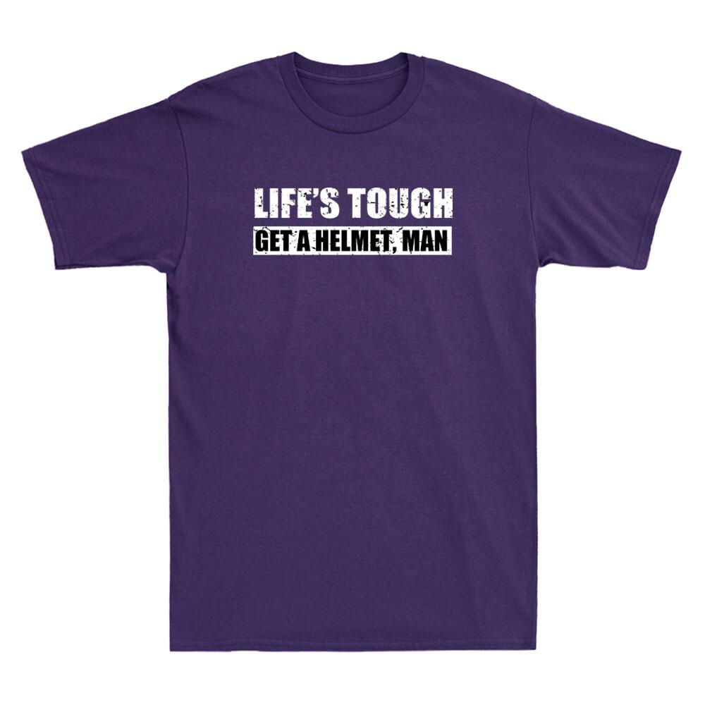 Lifes Tough Get A Helmet Unisex Funny Political Quote Republican Vintage Tshirt