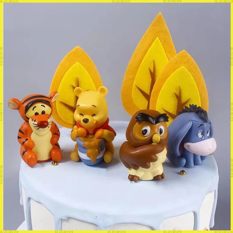 Winnie The Pooh Pvc Figurines 10 Piece Set Cake Topper Party Decoration Birthday Gift Tigger Eeyore Piglet Kanga Roo Owl