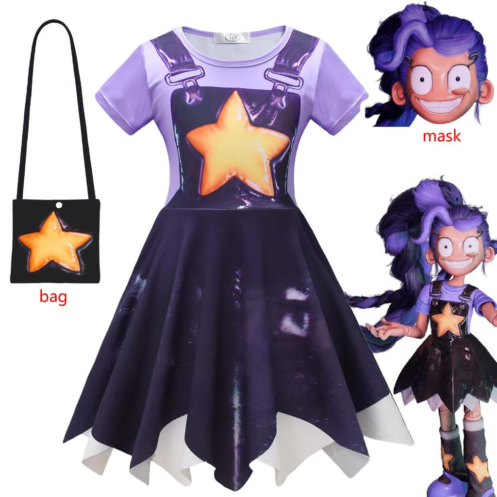 Kids Horror Game Play Time Lily Cosplay Costume Girl Dress Up Bobi Chapter 5 Lily Children's Clothes Halloween Carnival Clothing