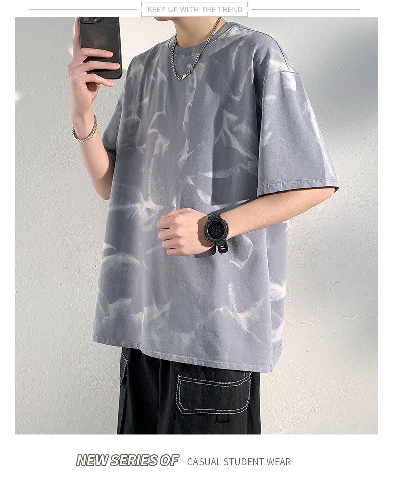 Sommer Handgemachtes Batik-T-Shirt - Dopaminfarben-Kollektion