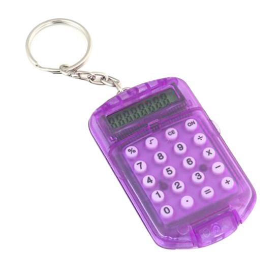 Calculator Creative Convenient Calculator Bag Charm Electronic Mini Keychain for School