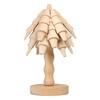 Christmas Tree Shaped Wooden Tree Coasters Wood Heat Resistant  Mat  Home Decoration
