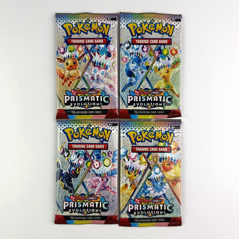 1bag/2bag Pokemon Card Prismatic Evolutions English Booster Battle Pokemon Card Game Carte Trading Collector Cards (As shown-13723)-