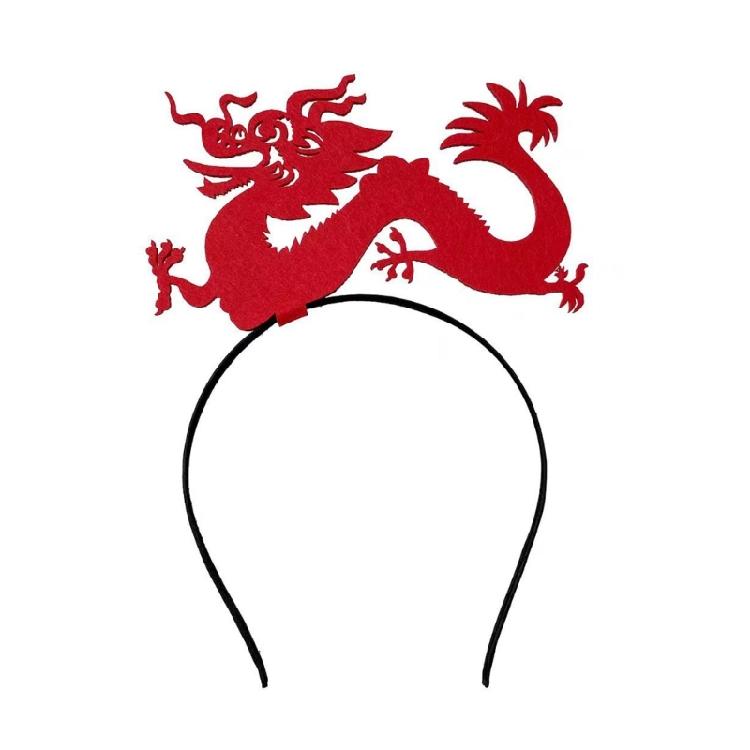 New Year Live Broadcast Dragon Hair Hoop Girls Makeup Carnivals Hair Decors