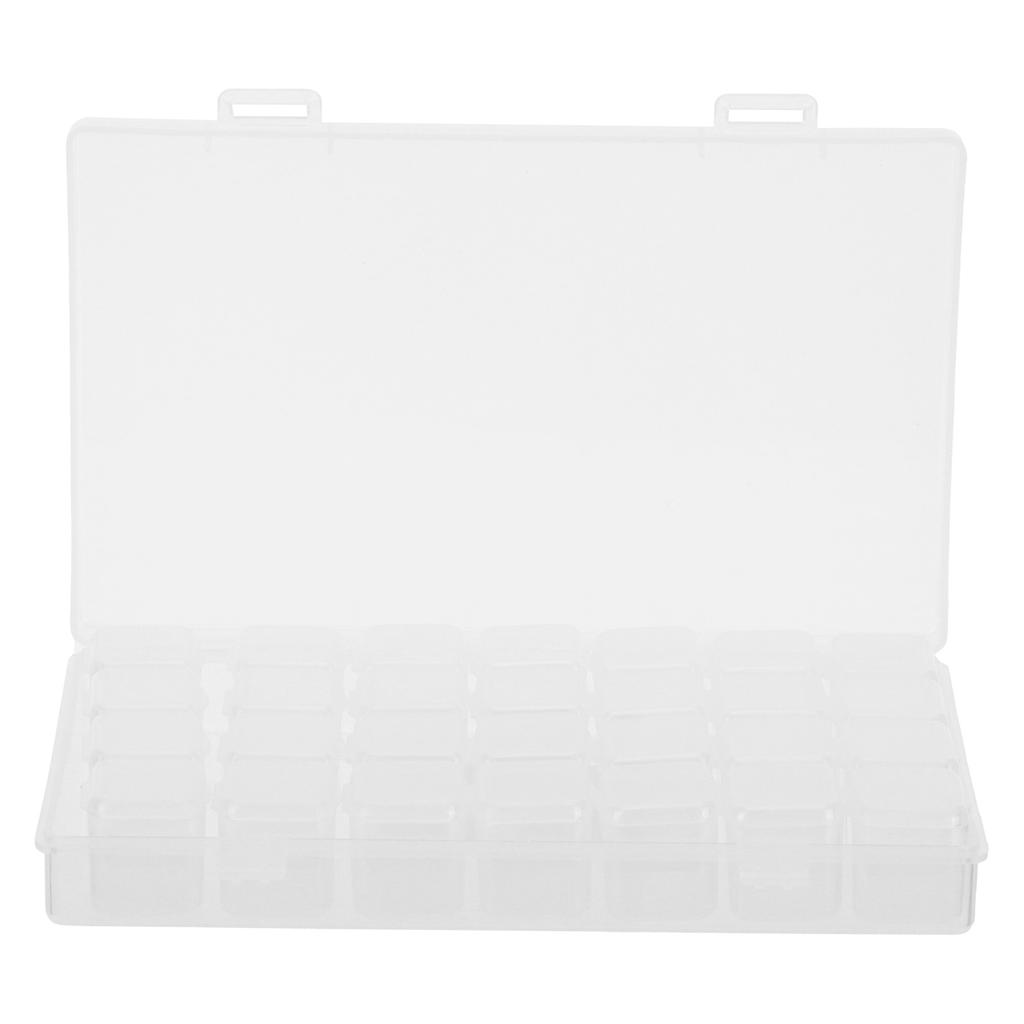 28 Grid Diamonds Painting Accessories Beads Organizer DIY Diamonds Painting Bead Storage Box
