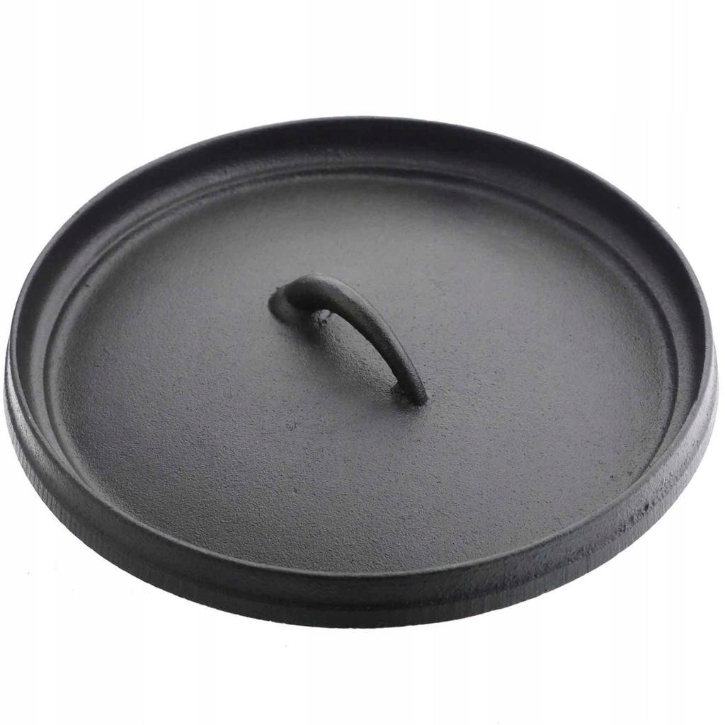 3L CAST IRON HUNTING POT with LID, SOLID, FOR CAMPFIRE, GRILL