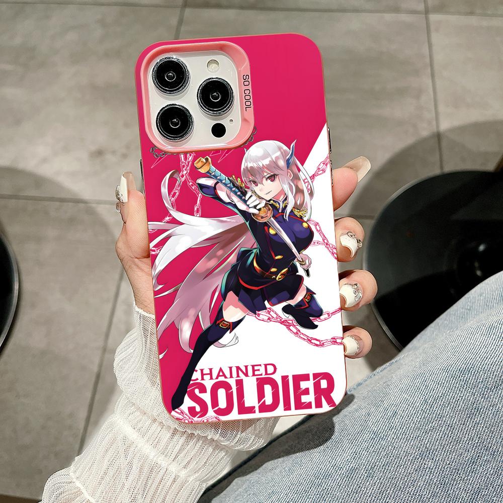 Mato seihei no slave Uzen Kyouka Handyhülle für iPhone 17 16 15 14 13 12 11 X XR XS 8 7 Air Pro Max Plus Durchsichtige Rosa Hülle