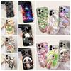 Soft Slim Silicone Fundas For Xiaomi Redmi Note 14 14s 4G 5G Case Redmi Note 14 Pro Pro+ Cover Cartoon Panda Rabbit Flowers Capa
