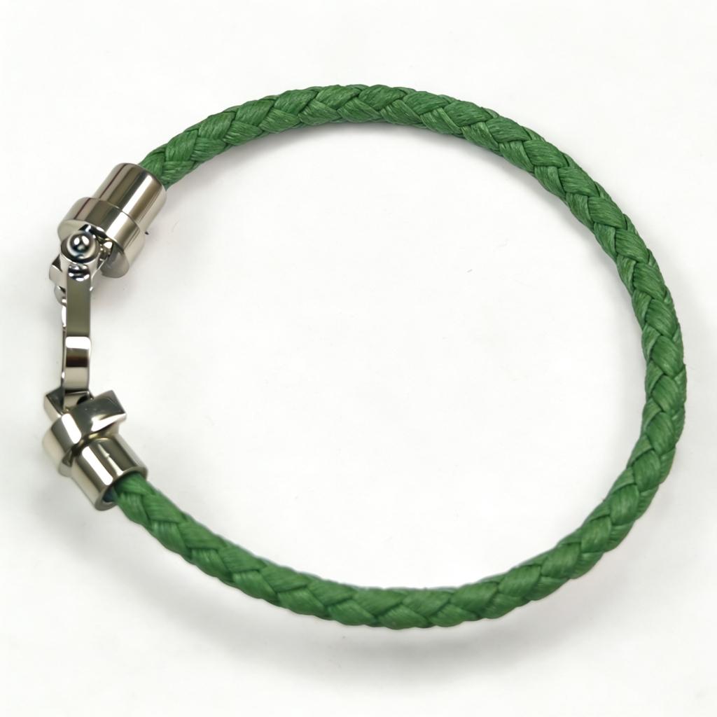European and American Fashion U-shaped Bracelets Multi-color Braided Leather Rope Magnet Buckle Horseshoe Bracelet Personality Trend