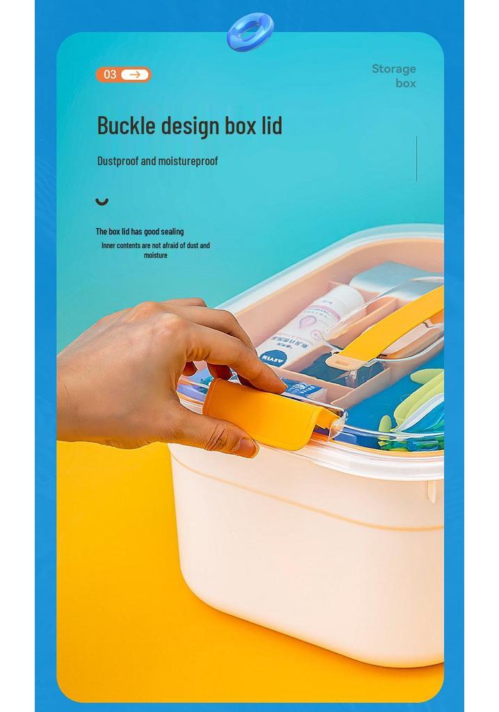 BNBS Portable Waterproof Beach Storage Box: Clear, Handheld Organizer for Outdoor Swimming Supplies