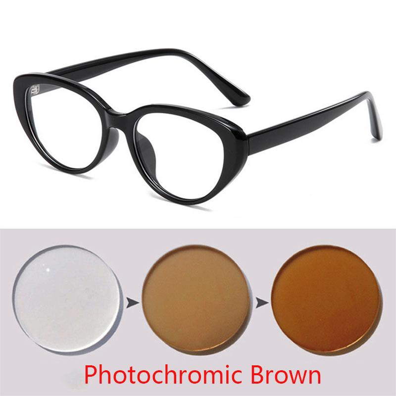 Cat-Eye Glasses Frame With Myopia Blue Light Filter High-Quality Lightweight Durable Flat Lens Fashionable Personalized Optics
