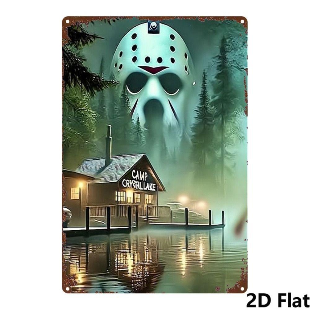 Metal Wall Sign Anime Horror Corpse Party Scene 20x30cm Decor