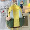 Schoolbag Leisure College Style Student Contrasting Nylon Backpack Women's 1011 New Fashion Large-capacity Mountaineering Bag