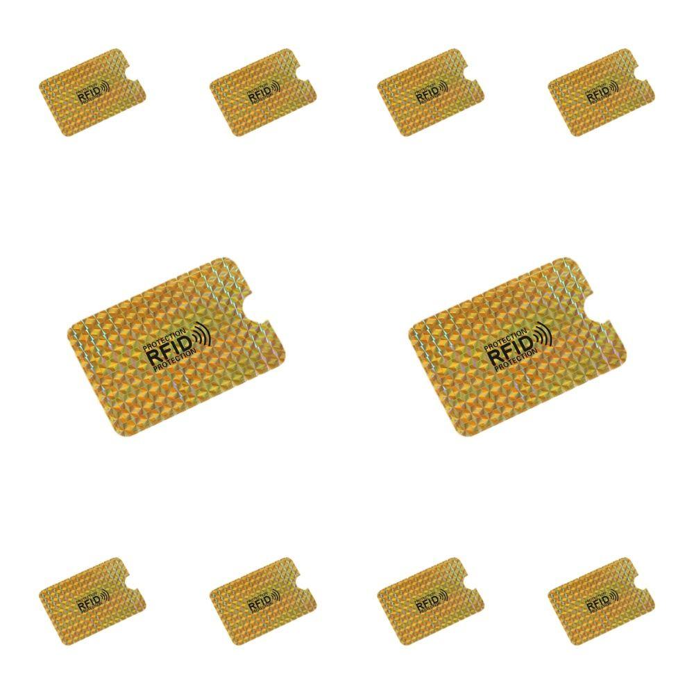 10pcs Reader Lock NFC Blocking Case Aluminium Foil ID Card Box Anti RFID Card Holder  Female/Male