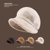 Big Head and Face Showing Small Hat for Women In Autumn and Winter Fisherman's Hat Versatile Thickened Warm Ear Protection New Style Pile Beret