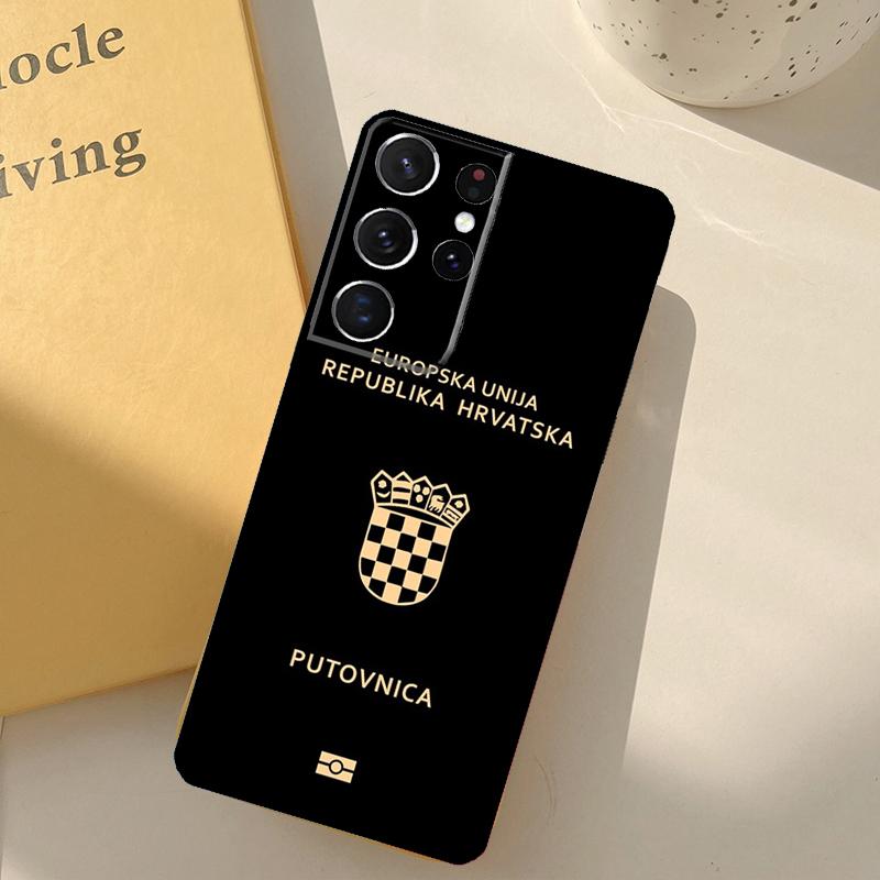 Croatia Flag Phone Case For Samsung Galaxy S25 S20 S21 S22 S23 S24 Ultra S9 S10 Plus S24 FE Cover Shell