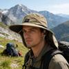 Eimerhut mit Nackenschutz UV-Schutz Sonnenhut für Outdoor-Wanderungen, Herren-Sonnenhut Sommerhut, Geeignet für Wandern und Angeln
