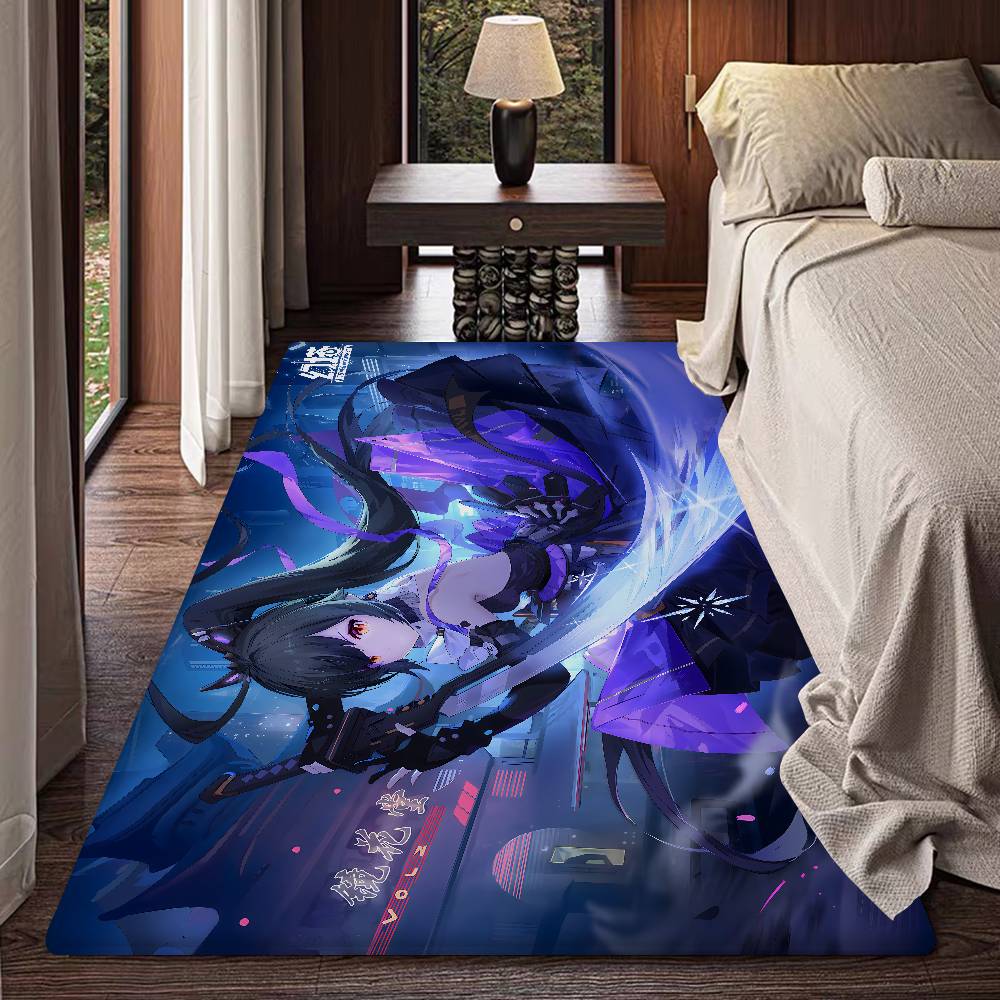 T-Tower of Fantasy Cartoon Floor Mat Nordic Style Home Doormat Bathroom-Toilet Mats Bedroom Hotel Decor Mat