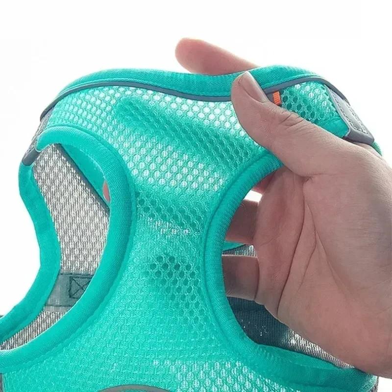 Breathable Reflective Pet Harness and Leash Set for Small Medium Dogs Cats Anti-Escape Adjustable Puppy Vest Outdoor Walking