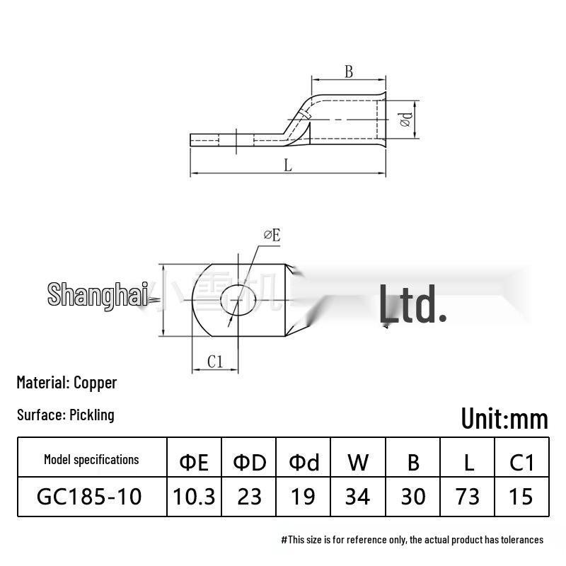 GC Flared Copper Tube Terminal 10-400 Sqmm Cable Connector Lug