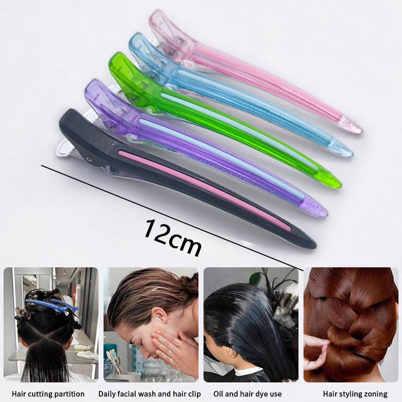 1 Stück Friseur Nahtloser Clip Lange Haarnadel Keine Knicke Pony Positionierung Haarnadeln Rutschfest Krokodilklemme Schönheit Styling Werkzeuge