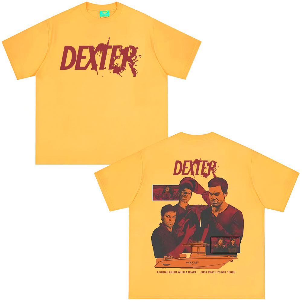 TV Play Dexter Morgan Graphic Tshirts Unisex Women Clothing Casual Cotton Short Sleeves Oversized T Shirts Fashion Vintage Tshirt