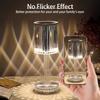 Crystal Table Lamp,RGB Changing Touch Table Lamp with Remote Control,USB Rechargeable Crystal Bedside Lamp,LED Cordless Desk Lamp for Bedroom/Living