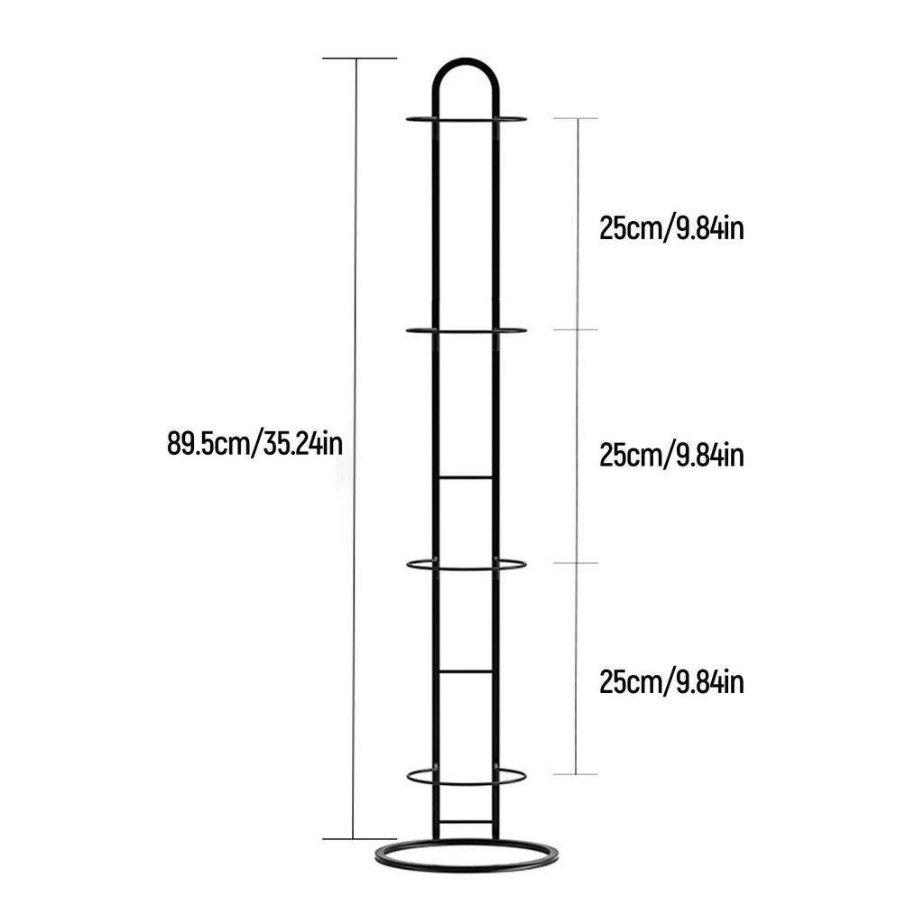 Basketball Storage Shelf, Vertical Ball Storage, Free Standing Sport Equipment Organizer 5 Tier Ball Rack, for Kindergarten
