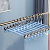 Pants Hangers with Clips 10Pack Adjustable SkirtHangers for Women Non-Slip Trousers Hanger for Jeans Clothes Hangers for Pants