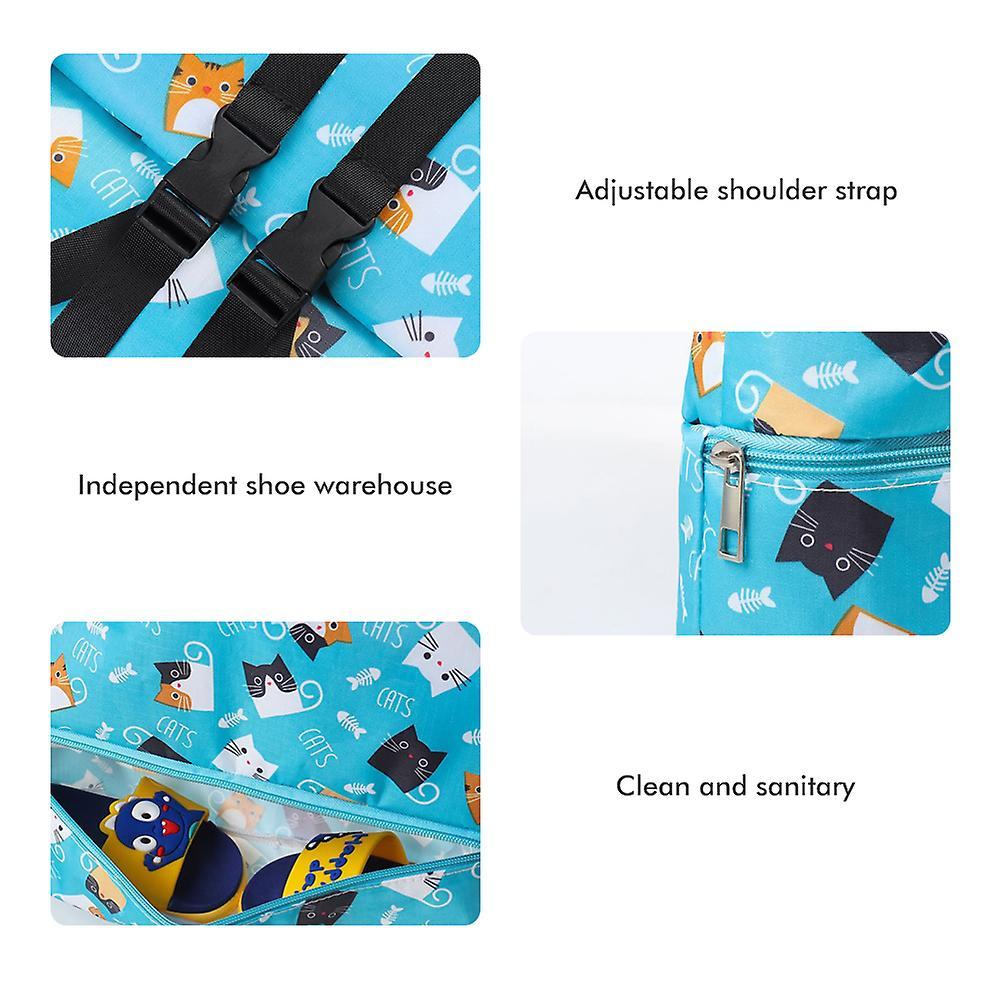 Kids Dry Wet Separated Swimming Bag Portable Waterproof Backpack Gym Sports Pool Beach Gear Bag
